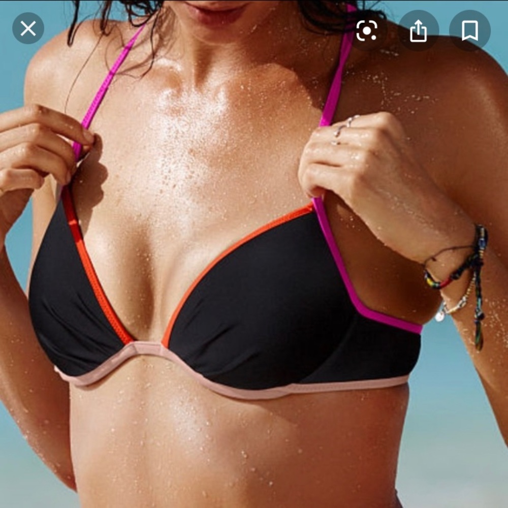 Victoria’s Secret Strappy Fabulous Padded Swim Top